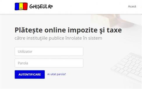 ghiseul.ro taxe online