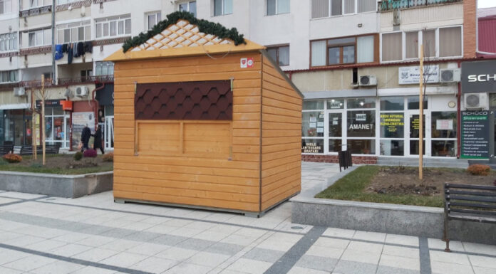 Târgul mic de Crăciun la Pașcani. Primăria montează doar cinci-șase căsuțe