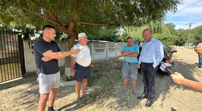 Probleme în zonele cu lucrări pentru apă și canalizare în Gâștești