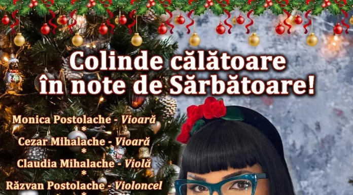 Colinde călătoare, în note de sărbătoare! Concert cu Ozana Barabancea și invitații săi, la Casa de Cultură Pașcani