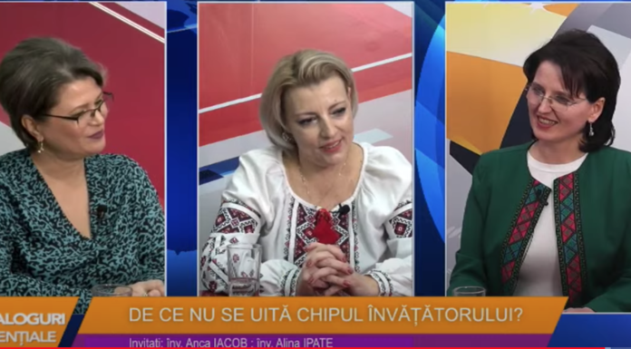 DIALOGURI ESENȚIALE – De ce nu se uită chipul învățătorului? Invitate: Anca Iacob și Alina Ipate – VIDEO