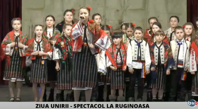 Spectacol de Ziua Unirii, la Ruginoasa – VIDEO