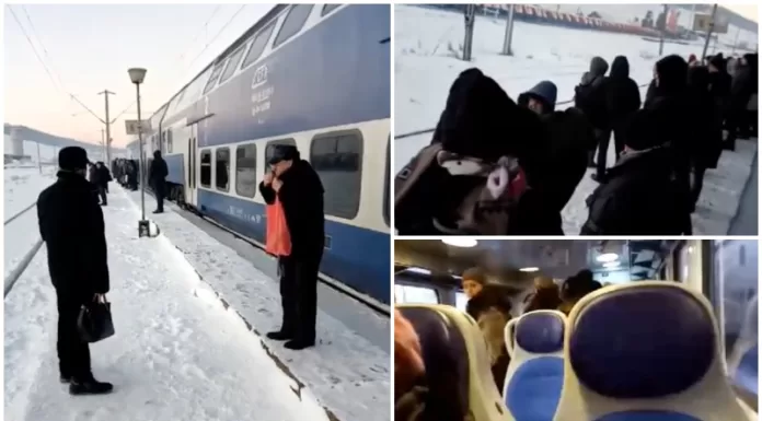 Trenul Pașcani – Iași a rămas fără locomotivă. Călătorii, în gerul dimineții