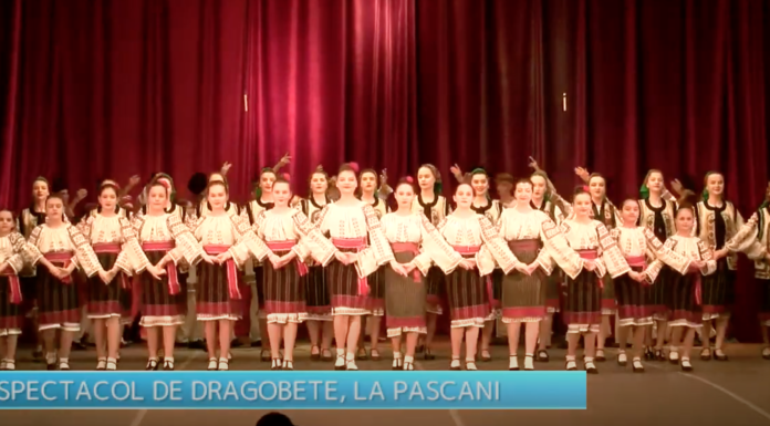 Cântec și joc, de Dragobete, la Pașcani. Sala plină la spectacol – VIDEO