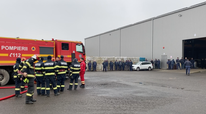 Simulare de incendiu la o societate de la intrarea în Stolniceni-Prăjescu – FOTO