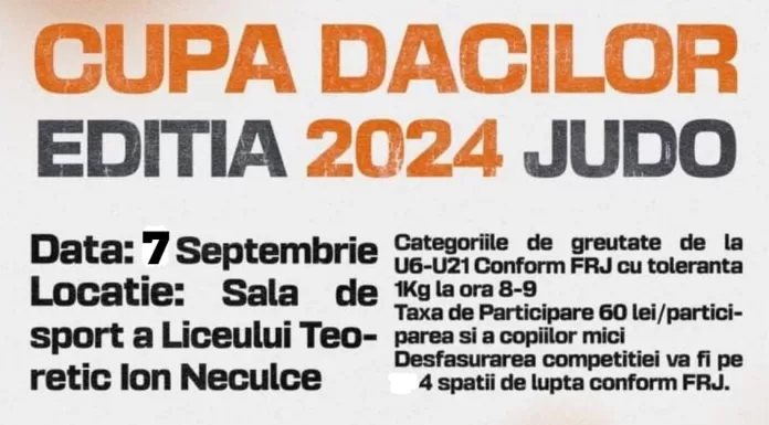 Pregătiri pentru a patra ediție a Cupei Dacilor la Judo, la Târgu Frumos