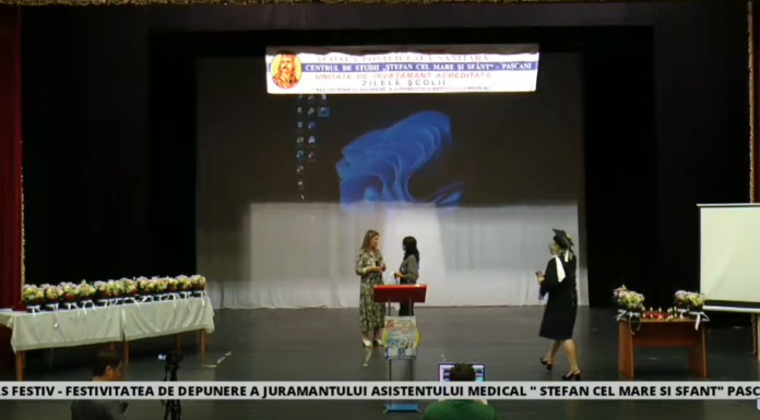 O nouă generație de asistenți medicali au depus jurământul. Cursul festiv al promoției 2024 de la Centrului de Studii Ștefan cel Mare din Pașcani