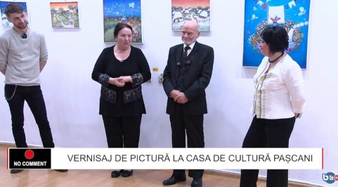 Expoziție de pictură la Casa de Cultură Pașcani. Tablourile care prezintă lumea satului pot fi văzute până pe 1 decembrie