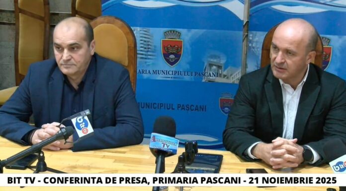 BIT TV LIVE – CONFERINTA DE PRESA, PRIMARIA PASCANI – 21 NOIEMBRIE 2025. Vezi în direct AICI discuțiile – VIDEO