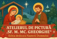 Atelierul de pictură la Parohia Feredeni pentru pregătirea sărbătorilor de iarnă