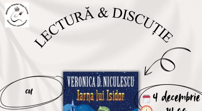 Club de lectură la biblioteca din Târgu Frumos, pe 4 decembrie