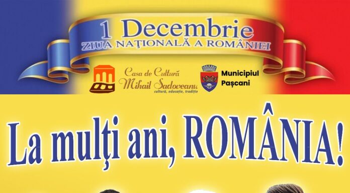Spectacol de Ziua Națională la Pașcani, de la ora 12:30, pe esplanadă. Grigore Gherman, cap de afiș