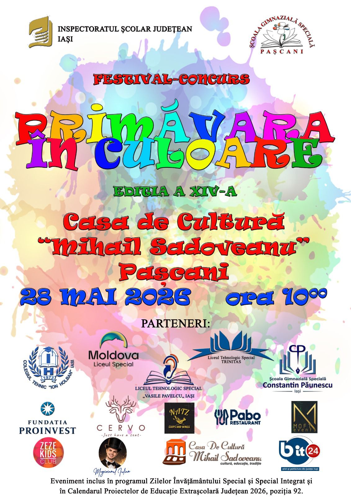 Festivalul-Concurs Județean „Primăvara în culoare” – ediția a XIV-a