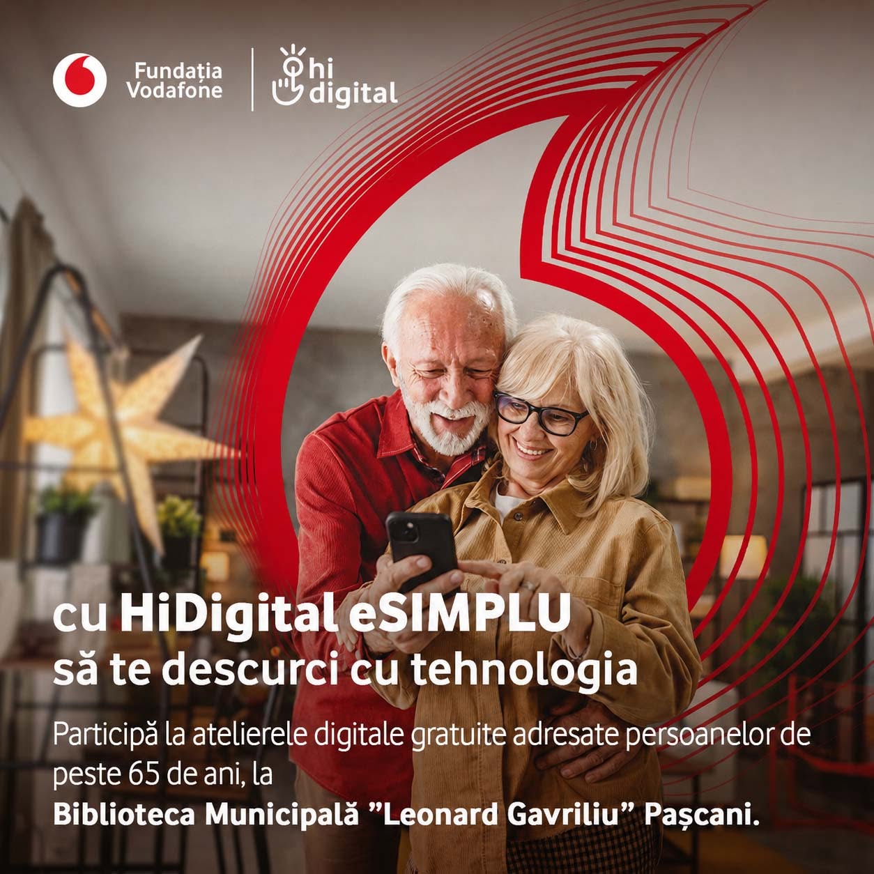Biblioteca Municipală din Pașcani devine centru de educație digitală pentru persoanele de peste 65 de ani